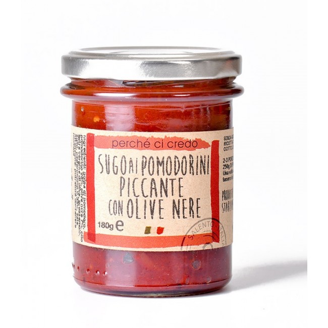 Sugo con Pomodorini Piccante con Olive Nere