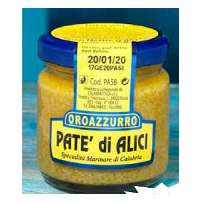 Paté d'Anchois à l'Huile d'Olive  Extra Vierge